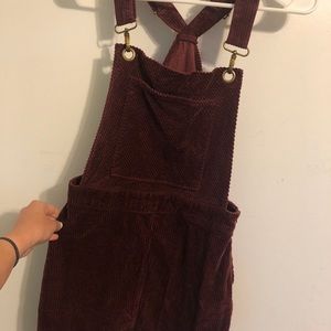 Burgundy Overall dress